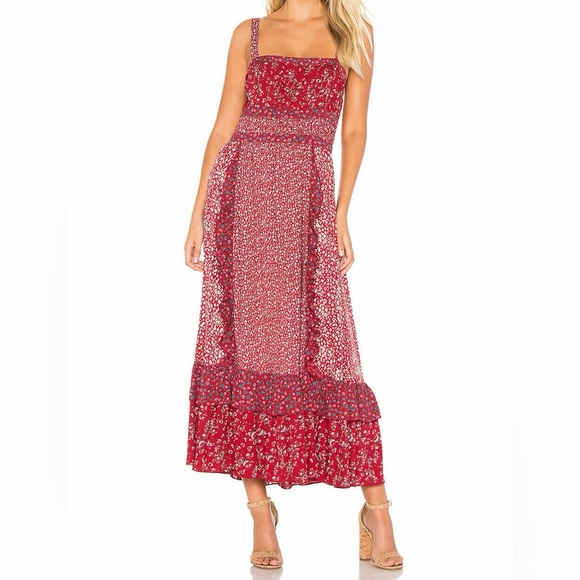 Free People Dresses & Skirts - Free People Yesica Floral Maxi Prairie Dress Size 6